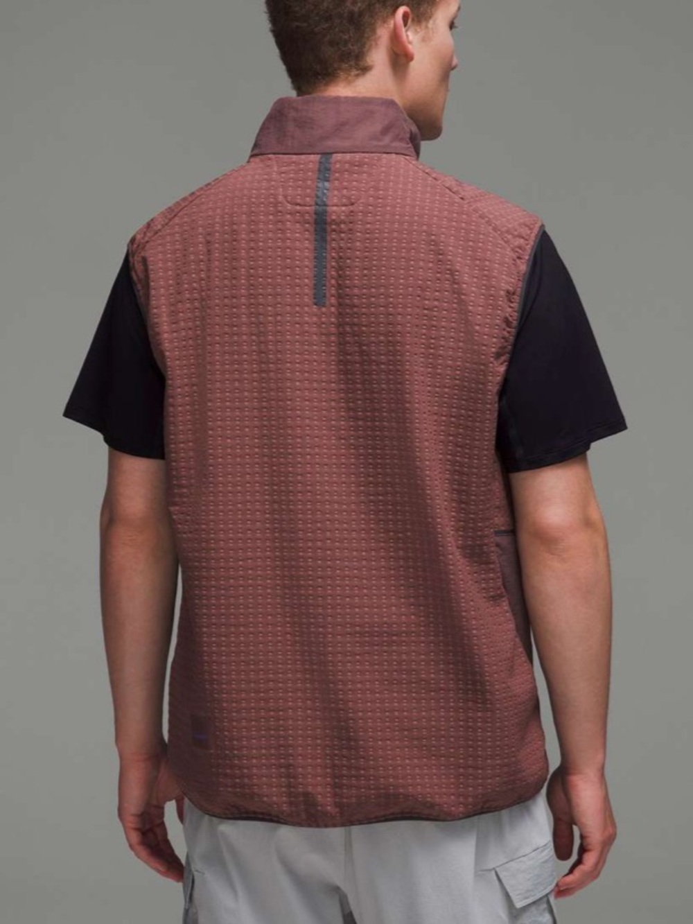 Lululemon Water-Repellent Fleece Hiking Vest in Dark Oxide Sz XL - Picture 2 of 12
